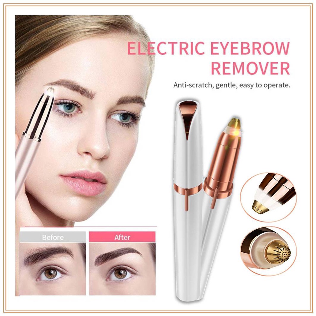 (READY &amp; ORI) Eyebrow Trimmer Merapihkan Alis Pisau Cukuran Pencukur Alis Remover Elektrik