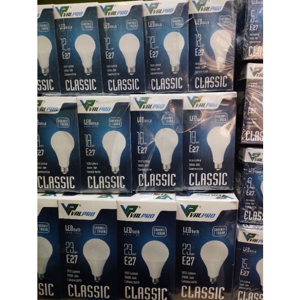 LAMPU LED BULB VALPRO CLASSIC PUTIH 5W-23W