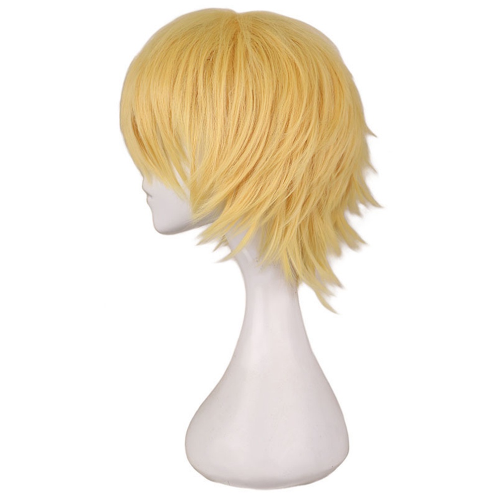 [COD Tangding] Chainsaw Man Karakter Anime Jepang Cosplay Wig Rambut Emas Wig Aksesoris