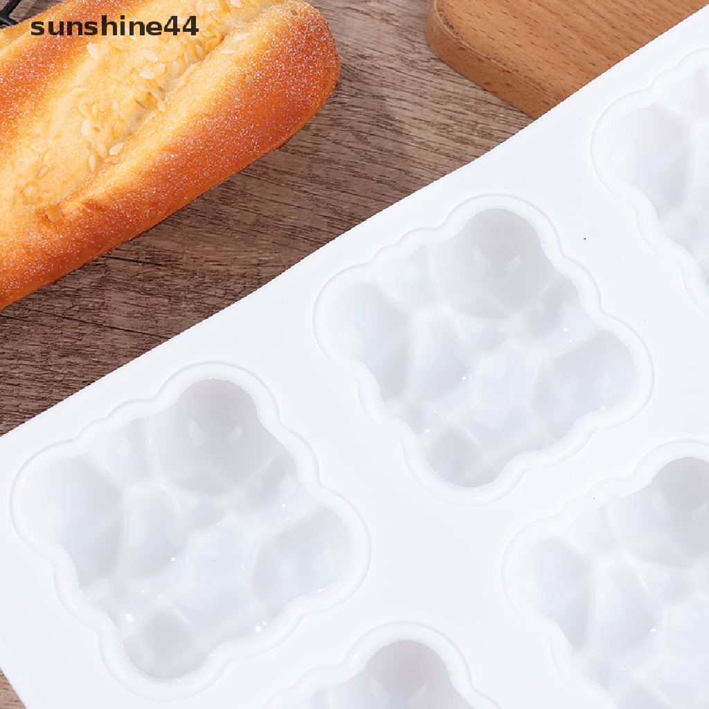 Sunshine 1pc1/6-rongga Bentuk Awan 3D Cetakan Silikon Untuk Baking Dessert Dekorasi Mold.