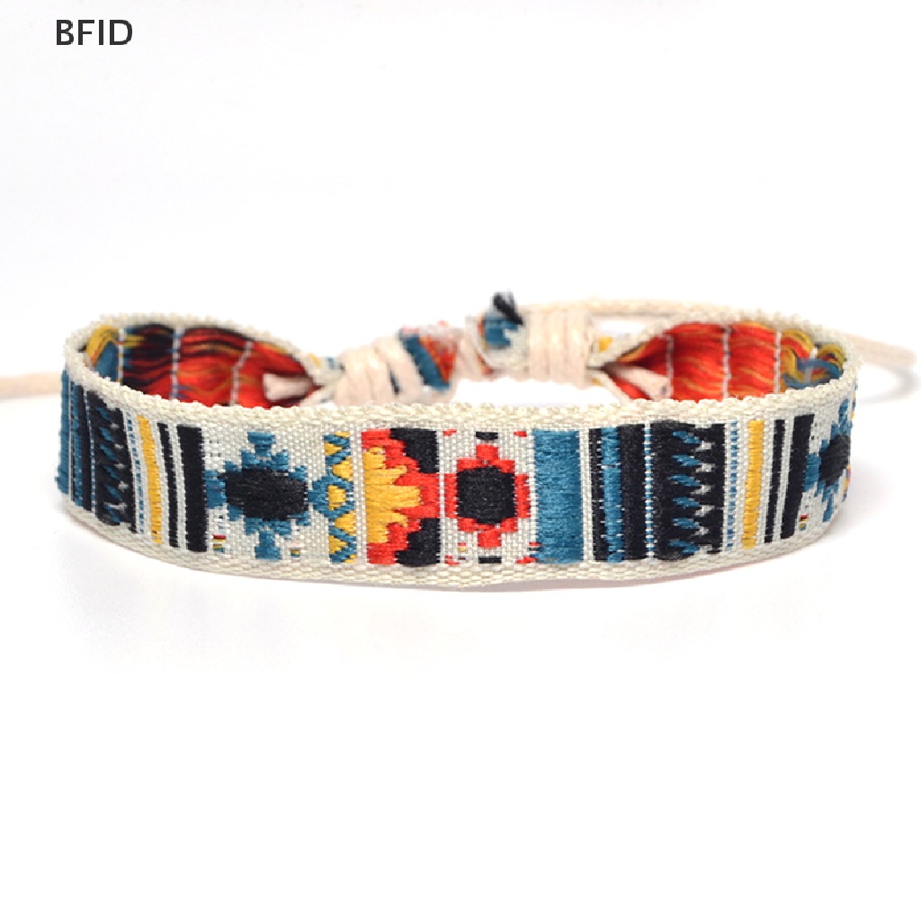 [BFID] Gelang Persahabatan Tali Tenun Gaya Bohemia Bahan Katun Handmade Charm Etnik Jewel [ID]