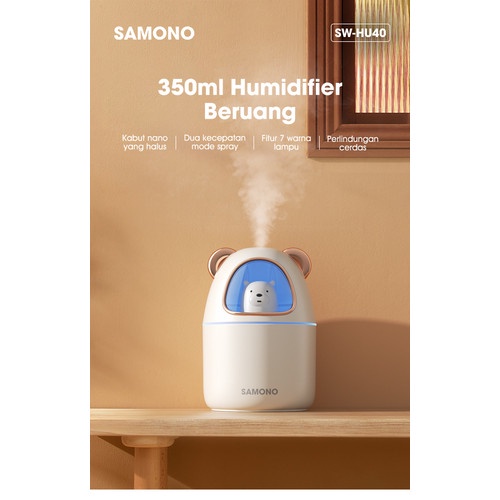 Mini Air Humidifier Teddy Bear Bisa Tambah Pewangi SW-HU40