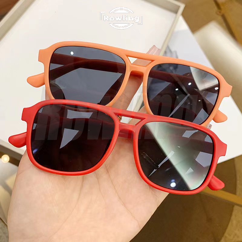 Rowling (Ka-316) Kacamata Hitam Gaya Kotak Anak-anak Sunglasses Fashion Sunglasses Kacamata Fashion