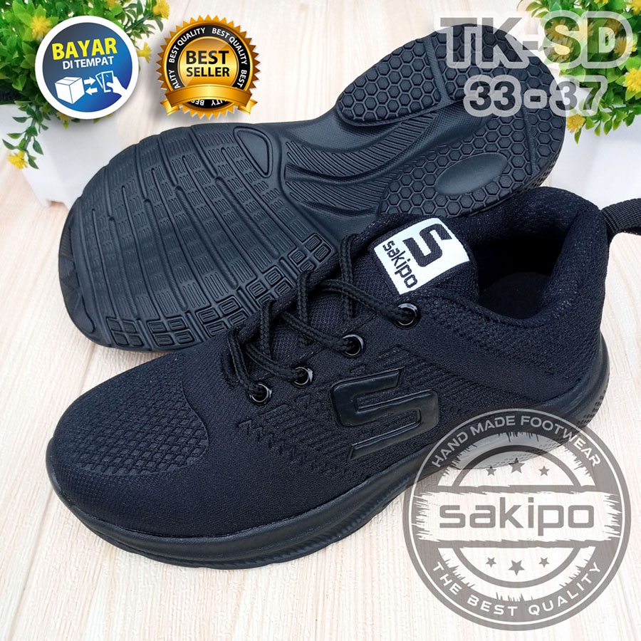 PROMO BTS KEMBALI SEKOLAH !! SEPATU SEKOLAH HITAM POLOS TK SD UKURAN 33 - 37 / SEPATU HITAM ANAK - ANAK TK / SEPATU SEKOLAH SD / SEPATU KIDS ORIGINAL / SAKIPO