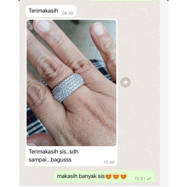 Cincin Zircon lapis emas mata kilau Premium Quality Ring Swarovsky mata anti karat 91818