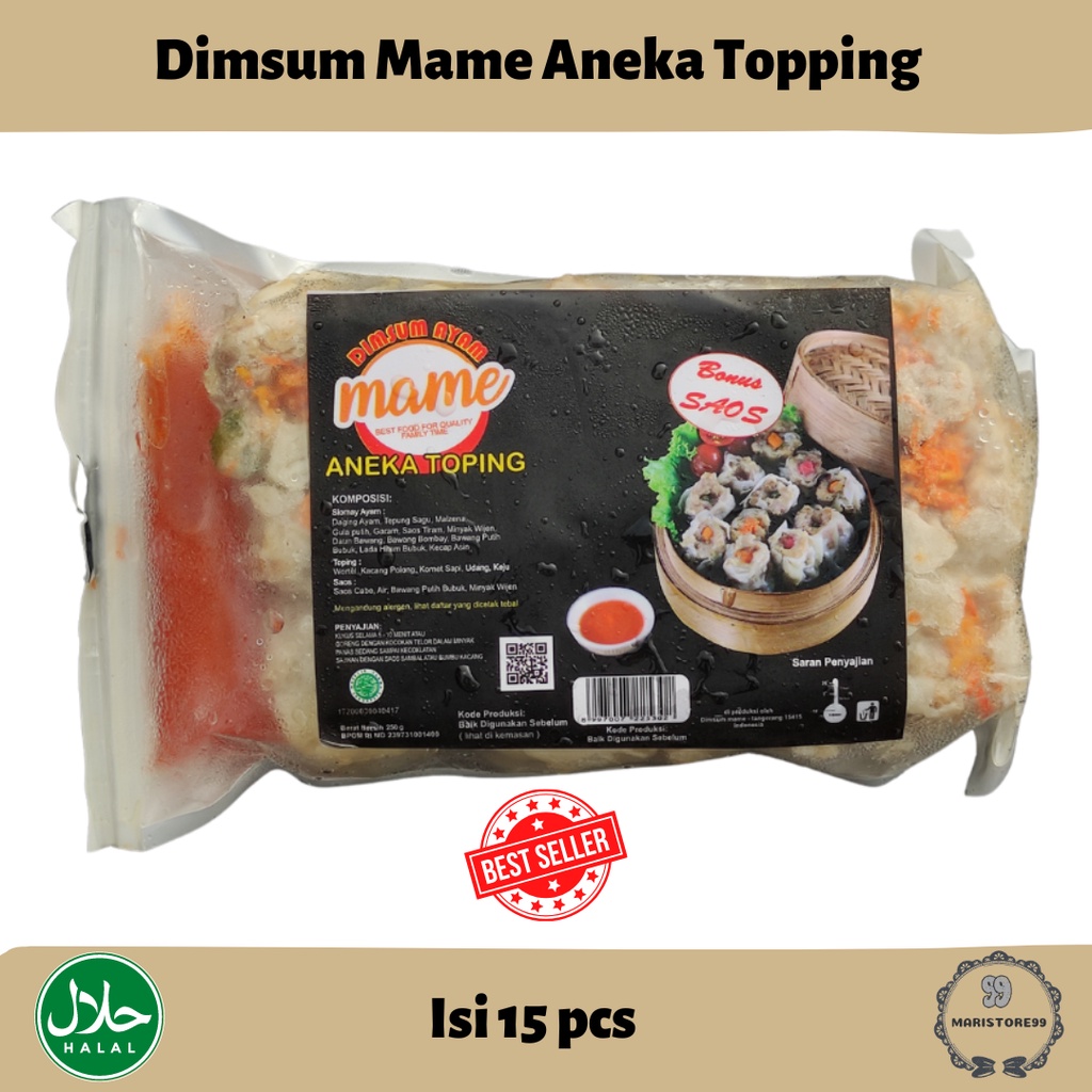 Jual Dimsum Mame Aneka Topping Isi 15 Pcs Shopee Indonesia