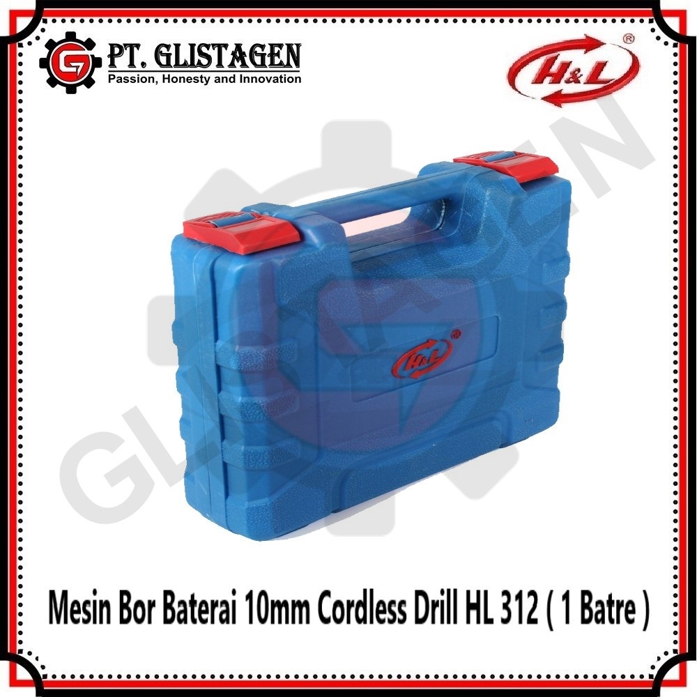 HL 312 Mesin Bor Baterai 10mm Cordless Drill ( 1 BATTERAI 12v )