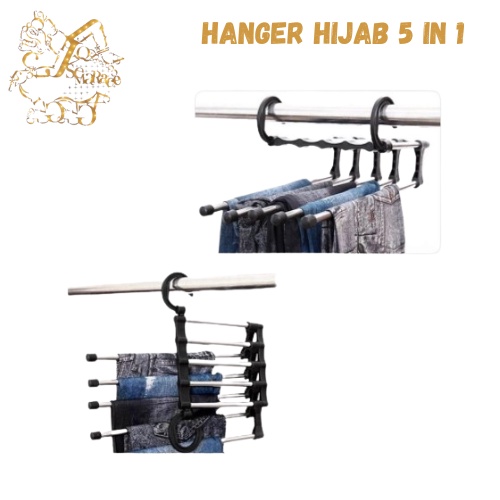 MAGIC HANGER BAJU 5 IN 1 STAINLESS STEEL