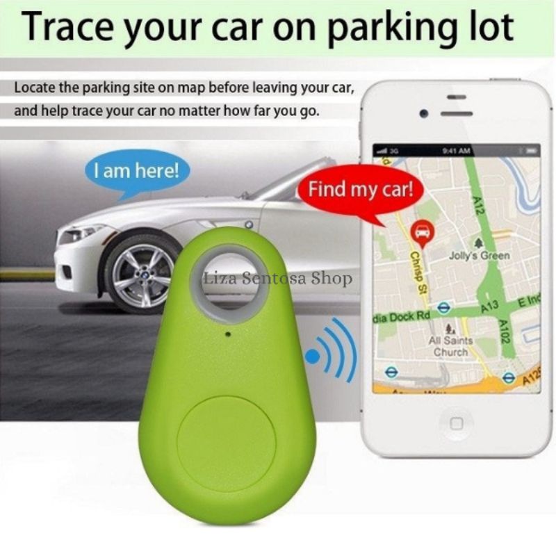 Gantungan Kunci GPS Anti Hilang dengan Tracker Bluetooth &amp; Fungsi Shutter Kamera