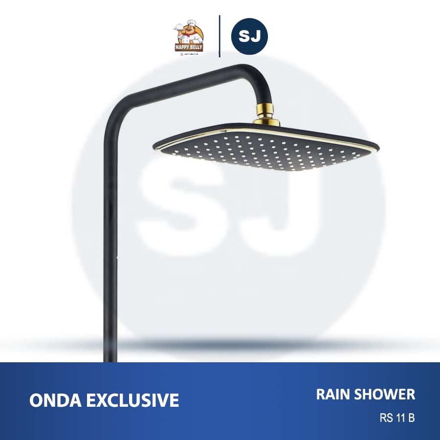 Shower Tiang Colum Set Onda EXCLUSIVE RS 11B/Tiang Kran Hitam GOLD