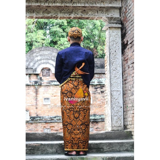 Set Ikat Pinggang / Sabuk + Keris | Adat Solo / Aksesoris Baju Adat Jawa