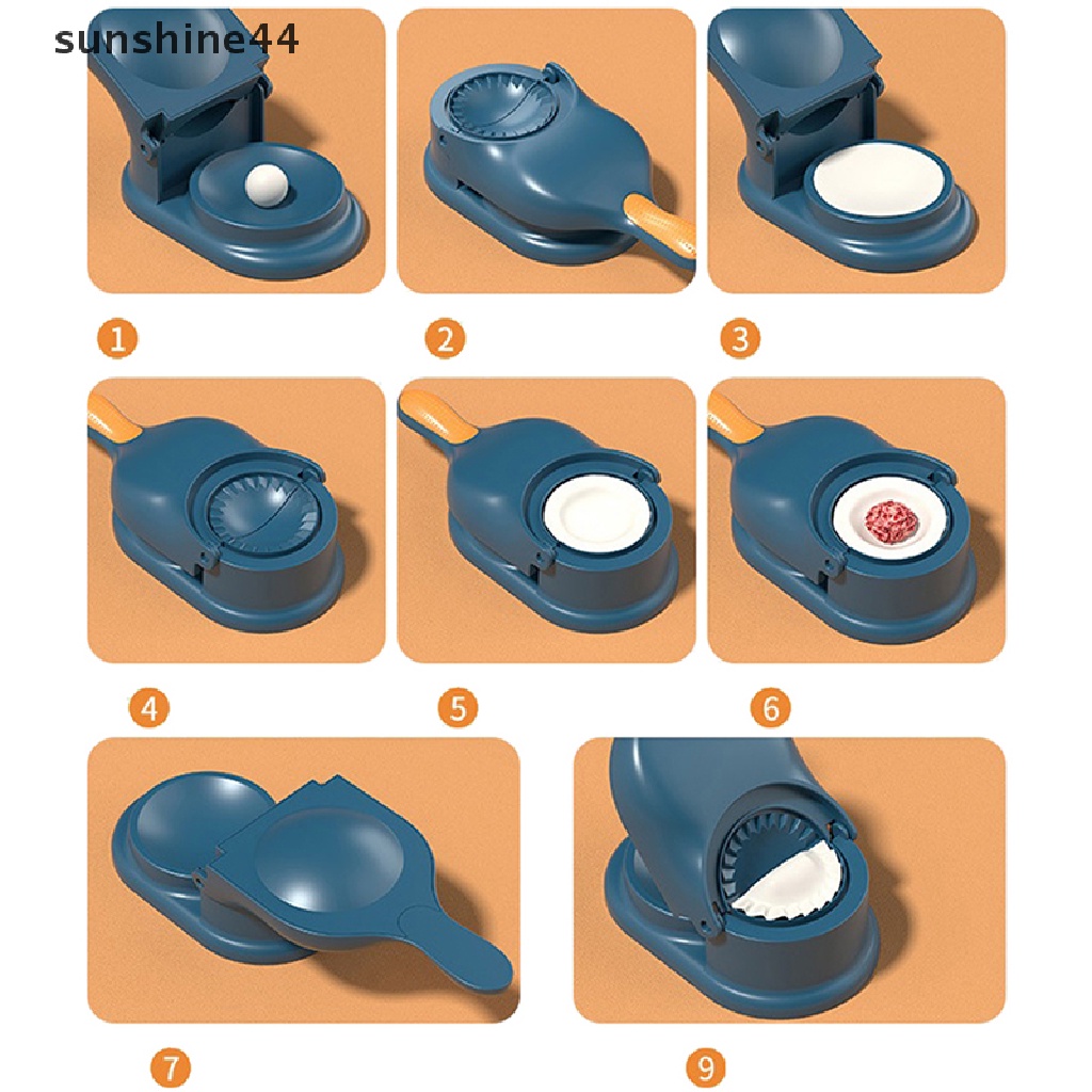 Sunshine 2in1 DIY Dumpling Maker Alat Cetakan Penekan Kulit Pangsit Dough Presser.