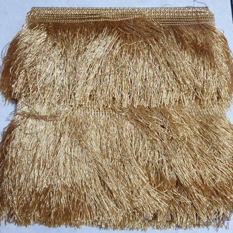Renda Rumbai Katun Lebar 15 cm panjang 20 meter
