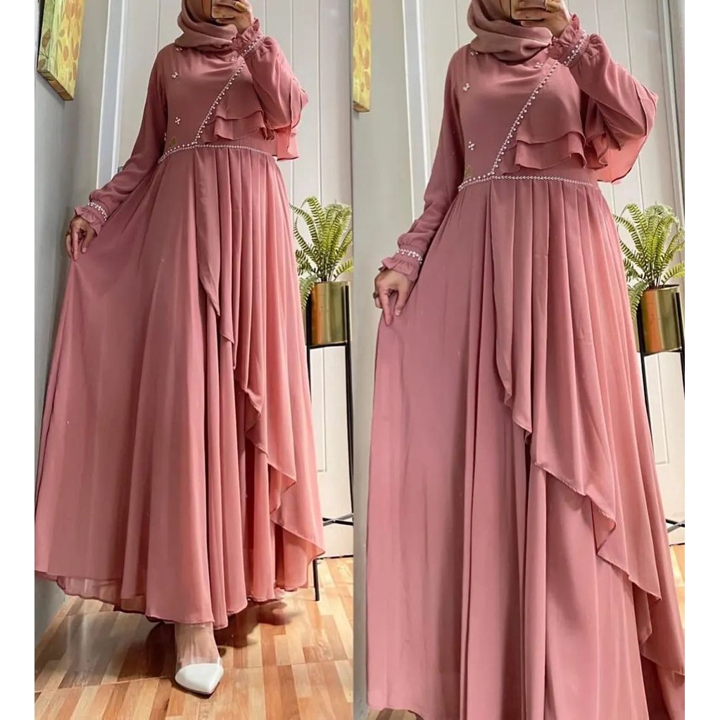 YUVIKA MAXY GAMIS IMPORT TERBARU WANITA KOREAN STYLE GAUN MUSLIM WANITA KEKINIAN OUTFIT WANITA LEBARAN TERBAIK 2022 BAJU MUSLIM WANITA DEWASA TERLARIS 2022