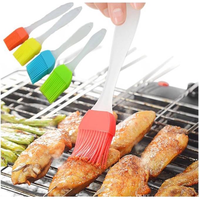 Kuas Silikon Tahan Panas Brush Mentega Saus Food Grade Oles Bumbu Roti Barbeque BBQ Kue Masker Muka Serbaguna