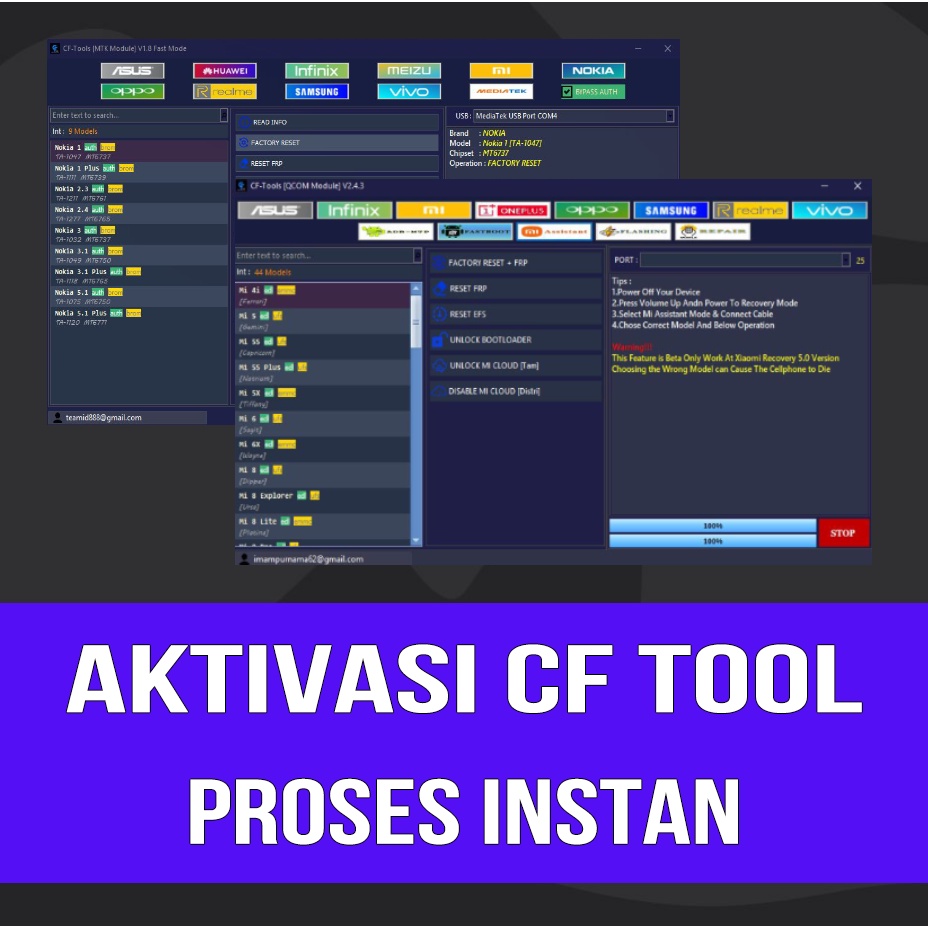 CF TOOL PROSES INSTAN