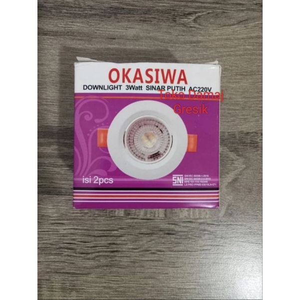 Downlight Led COB inbow 5w / 6w bisa rotary/gerak. 220v. Led panel inbow tanam plavon