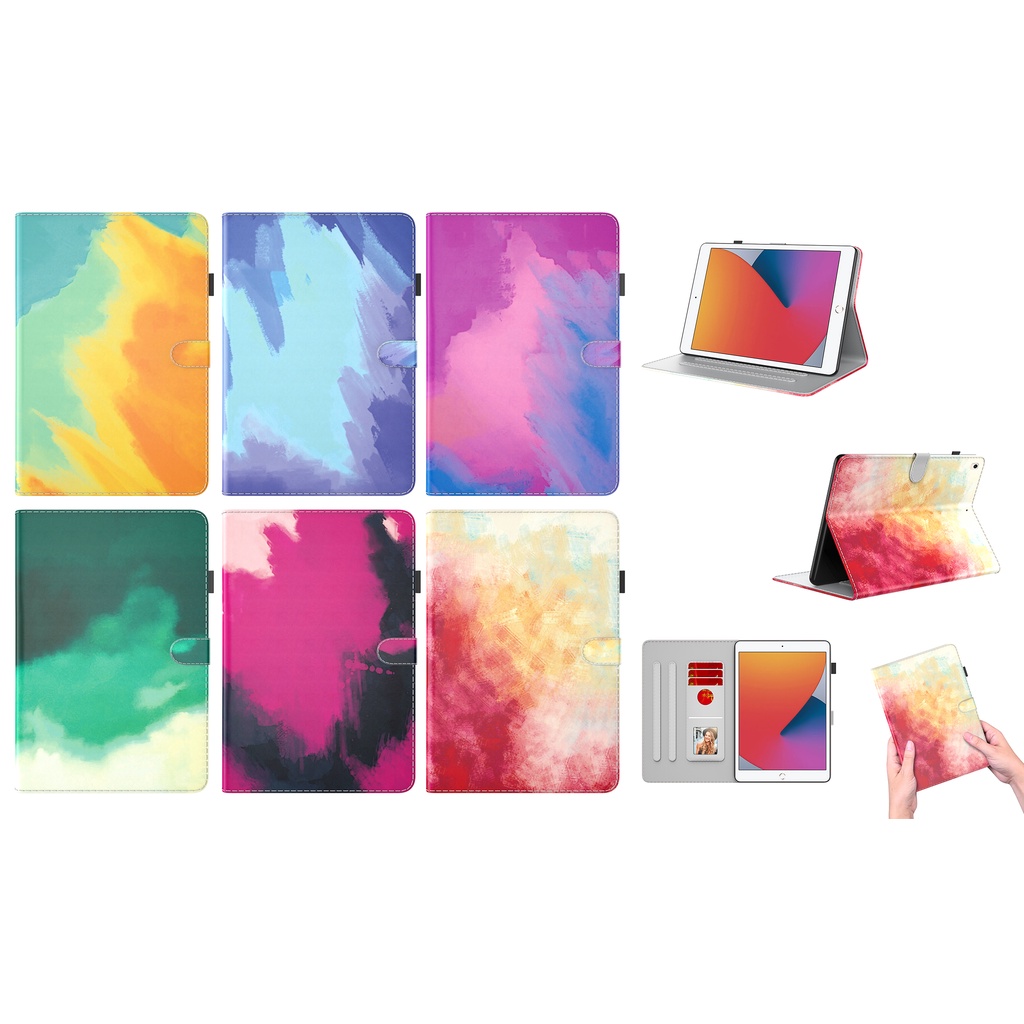 Untuk Huawei MatePad 10.4 SE (2022) AGS5-L09 AGS5-W09 Mate Pad SE 10.4-inci Kualitas Tinggi Tablet Perlindungan Case Fashion Cat Air Kulit PU Casing Flip Dompet Slot Kartu Stand Cover