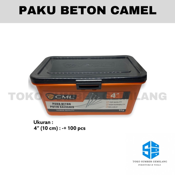 Paku Beton / Paku Tembok / Paku / Paku Beton Camel Ukuran 4"