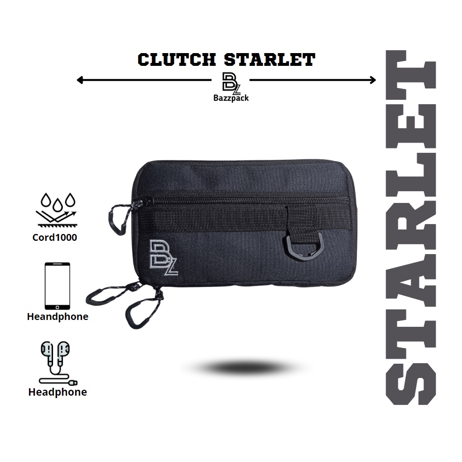 Bazzpack  Starlet Cluthbbag Starlet Pouch Handbag Slingbag Pria Wanita