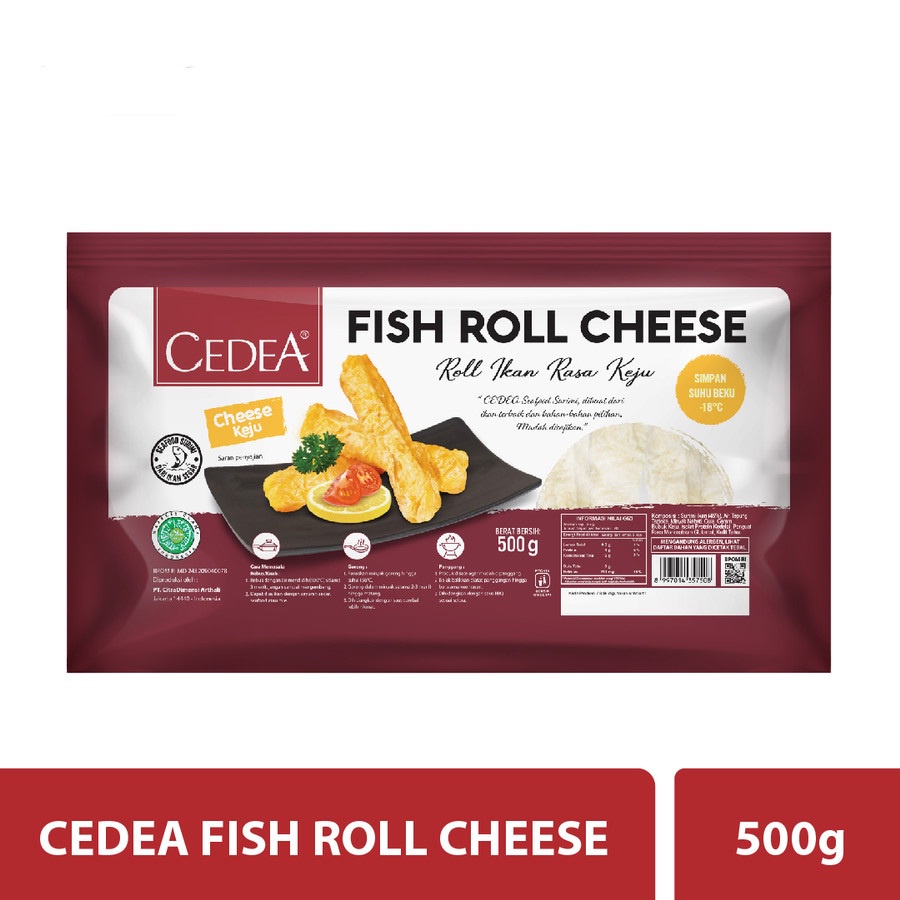 CHEESE FISH ROLL CEDEA 500GR IKAN GULUNG KEJU HALAL