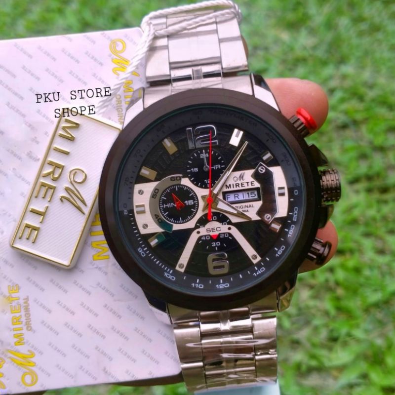 JAM TANGAN IMPORT MIRETE ORIGINAL RANTAI STAINLIS STEL TAHAN AIR TIPE TERBARU, JAM TANGAN PRIA MIRETE JAM TANGAN COWOK IMPORT COD BAYAR DI TEMPAT JAM TANGAN PRIA TERLARIS MIRETE