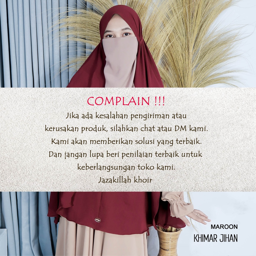 Khimar Crinkle Premium Jihan by Alfajar