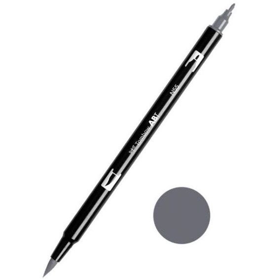 

Preloved Tombow Abt Dual Brush Pen N55 Cool grey 7 Abu Abu