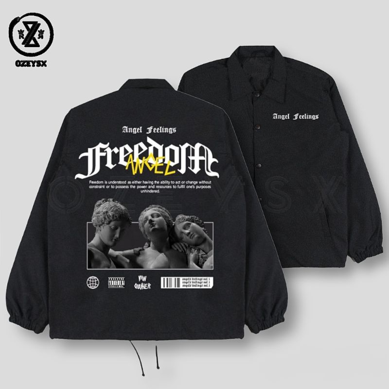 Jaket Parasut Depressed Statue Special Edition Dewasa Pria Wanita / Jaket Coach Statue Of Depressed Kekinian Terbaru