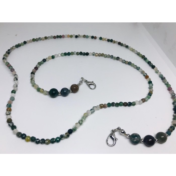 

SALE Kalung Tali Strap Lanyard Gantungan Masker Batu Indian Agate