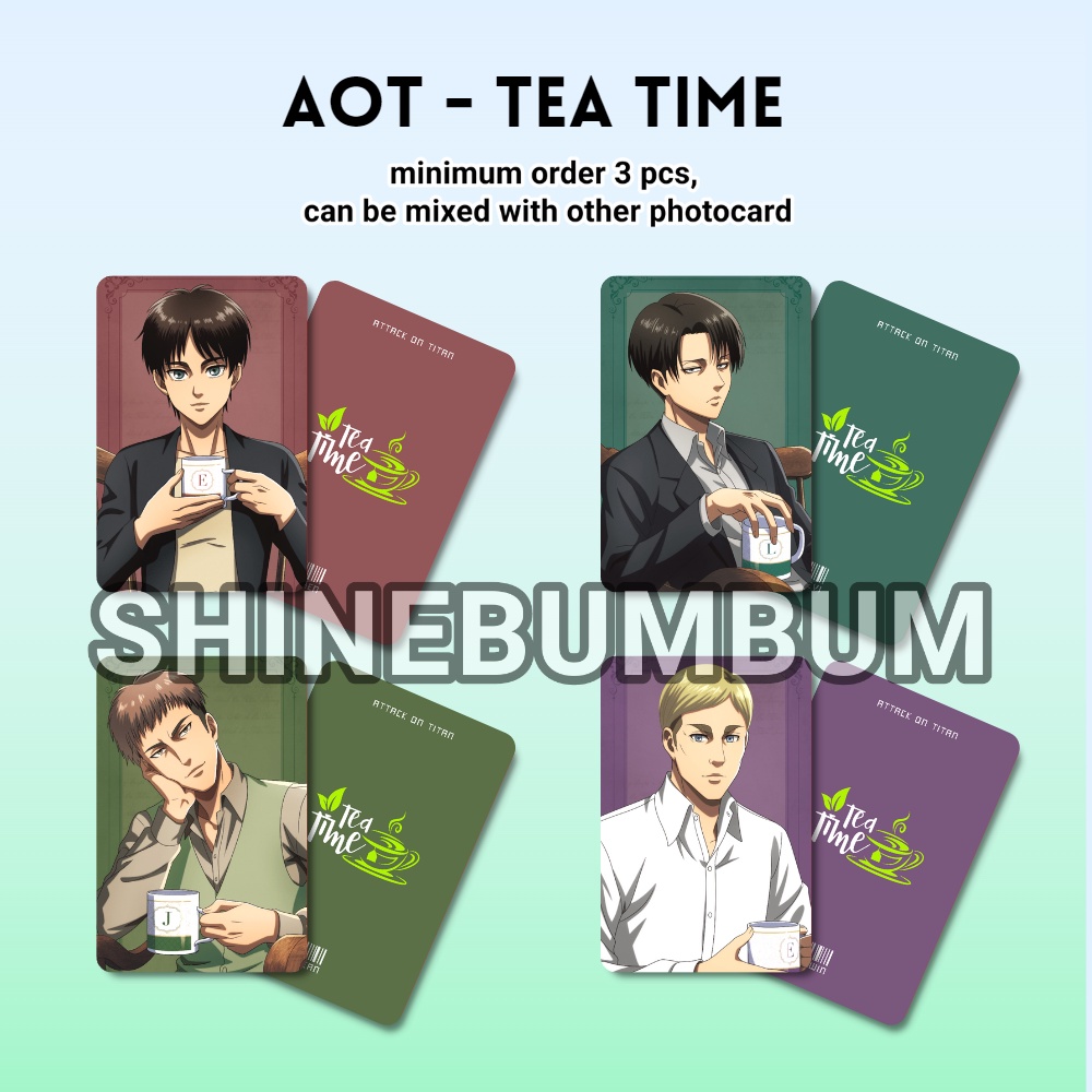 Photocard Attack on Titan - Tea Time (2 sisi)