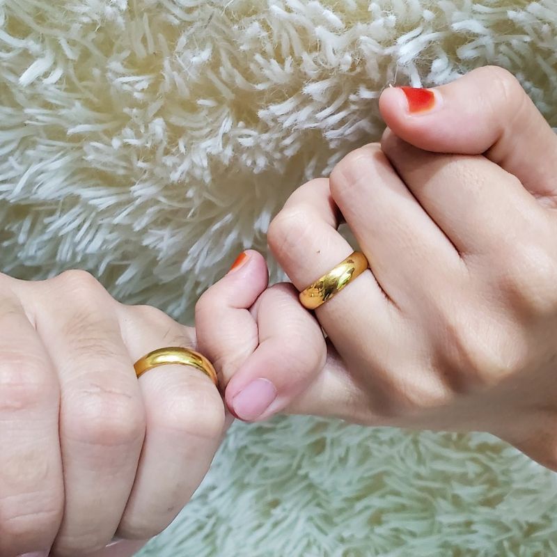 CINCIN COUPLE PRIA DAN WANITA GOLD KUNING EMAS