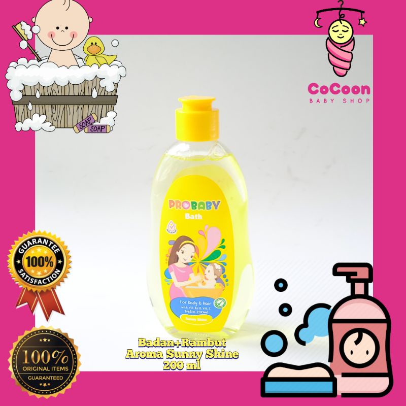 Sabun Shampo Sampo Bayi Pro Baby Probaby Baby Bath Sunny Shine 200 ml