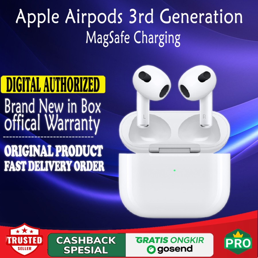 Jual Airpods 3 With MagSafe Charging Airpods Gen 3rd Generation ...