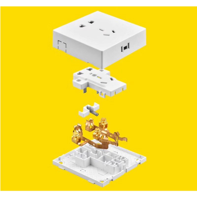 saklar lampu inbow luar bisa untuk rumah kayu/tembok 1 way