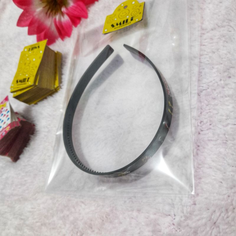 plastik opp kemas bando uk 15cmx20cm+card gantungan isi 100