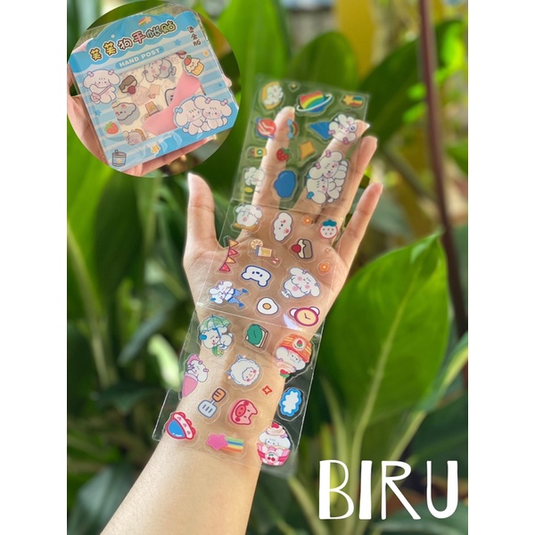 sticker momo korea viral hand post sticker stiker bening sticker transparan stiker gelas stiker spatula