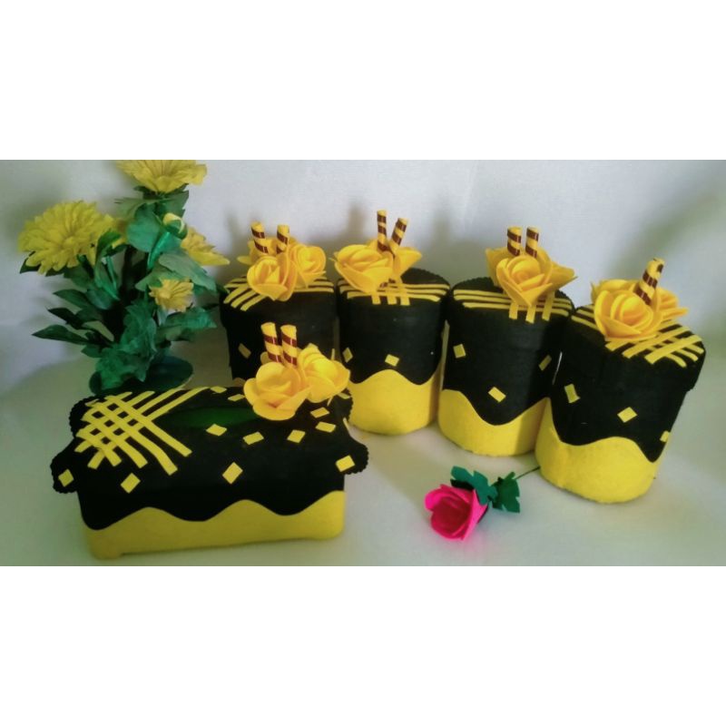 toples hias flanel//toples lebaran//set toples hias