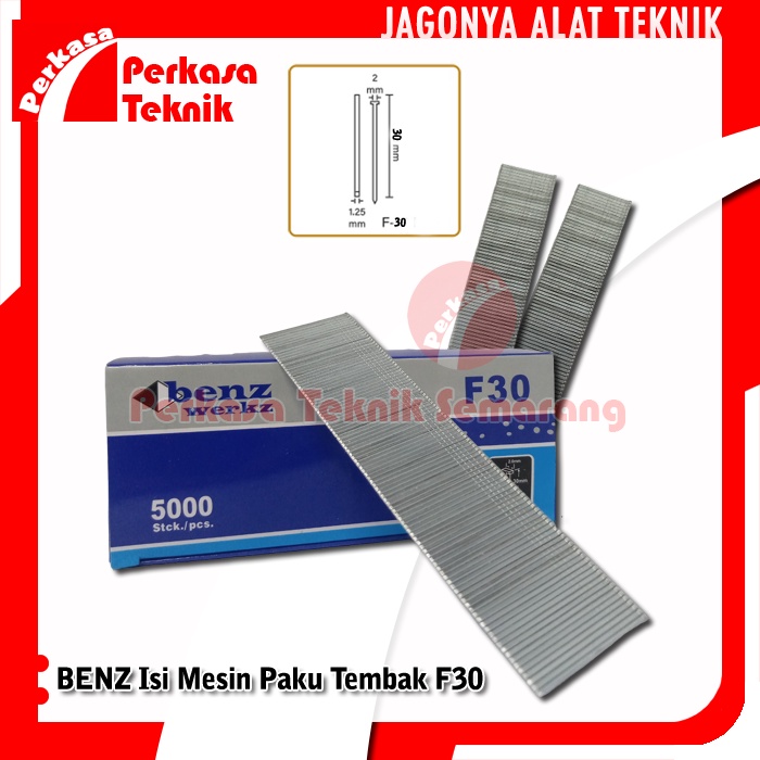 

BENZ ISI PAKU TEMBAK ANGIN AIR NAILER REFILL F30 STAPLES GUN ANGIN