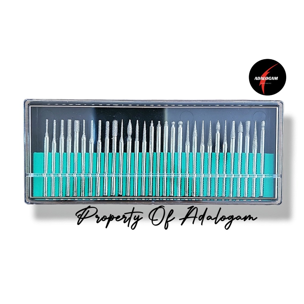 Mata Tuner Carbide Burr Set 30 Pcs Diamond Pur 30pcs