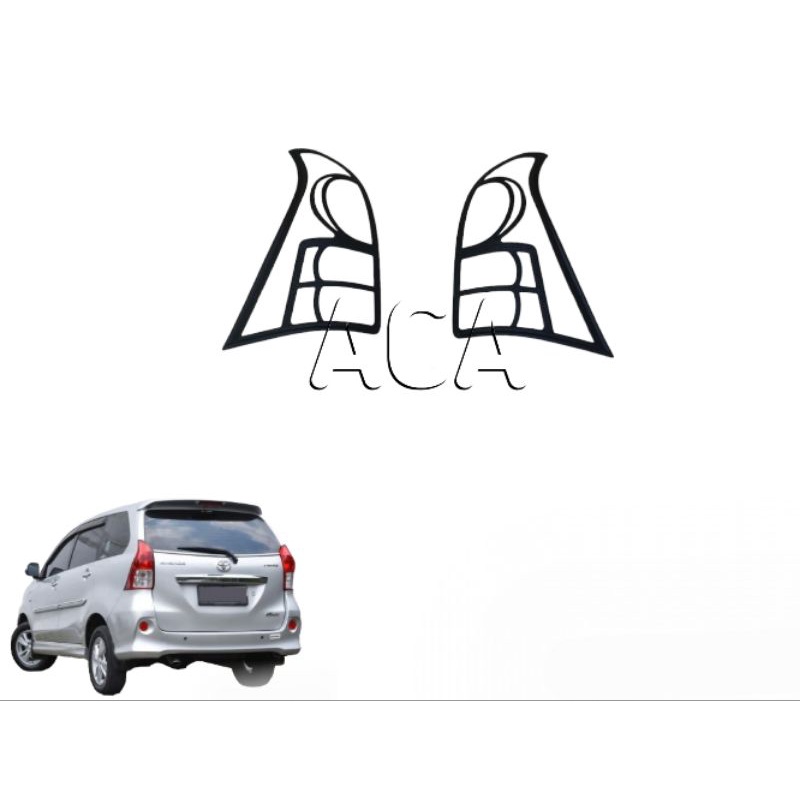 GARNIS LIS COVER LAMPU BELAKANG AVANZA XENIA VELOZ 2012-2015 JSL HITAM