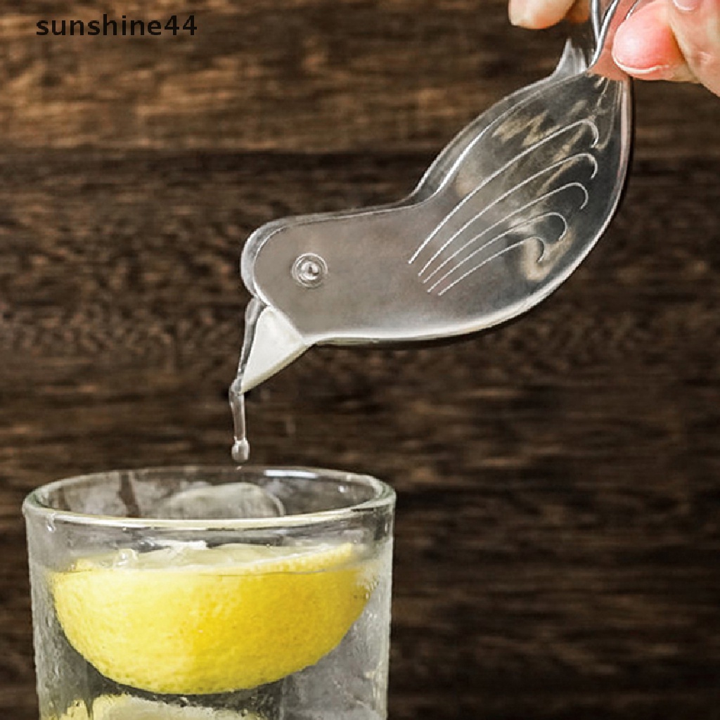 Sunshine Alat Peras Lemon Bentuk Burung Handheld Portable Stainless Steel Hand Press Juicer.