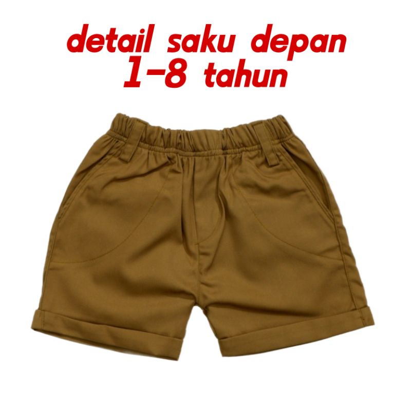 Celana Anak Celana Pendek Anak Polos Laki Laki Bahan Lembut Usia/Umur 1-8 Tahun Model Molor/Karet Pinggang BISA COD. Celana Chino anak pendek Warna Cream Celana anak warna abu celana anak warna mocca celana pendek anak warna hitam celana pendek anak army