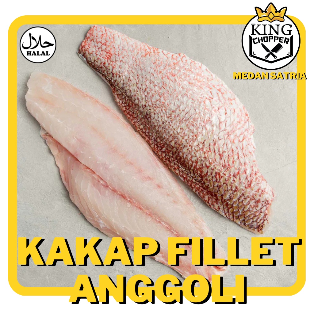 

KAKAP ANGGOLI FILLET - IKAN SEAFOOD SEGAR FRESH FROZEN BEKU FILET MERAH PUTIH KG GRAM GR