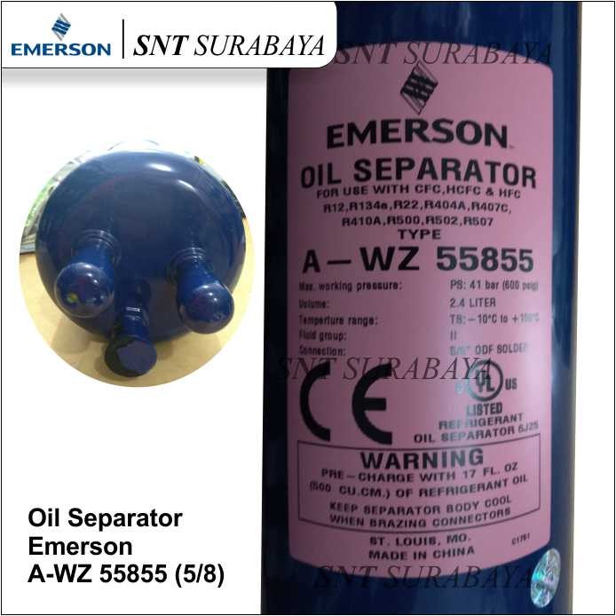 OIL SEPARATOR EMERSON A-WZ 55855 5/8" - Oli Separator Emerson 5/8"