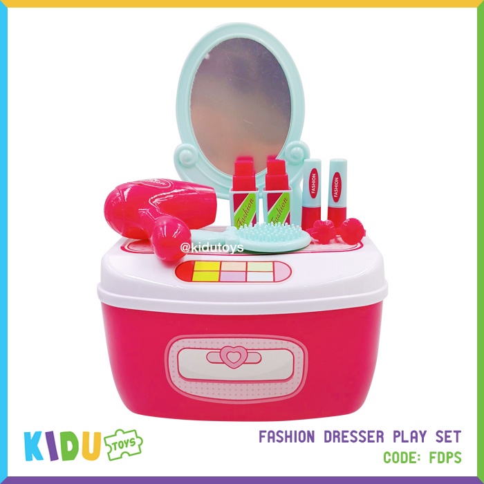 Mainan Anak Perempuan Fashion Dresser Play Set Kidu Toys