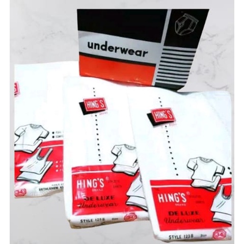 1PCS KAOS DALAM PRIA KATUN HINGS WARNA PUTIH