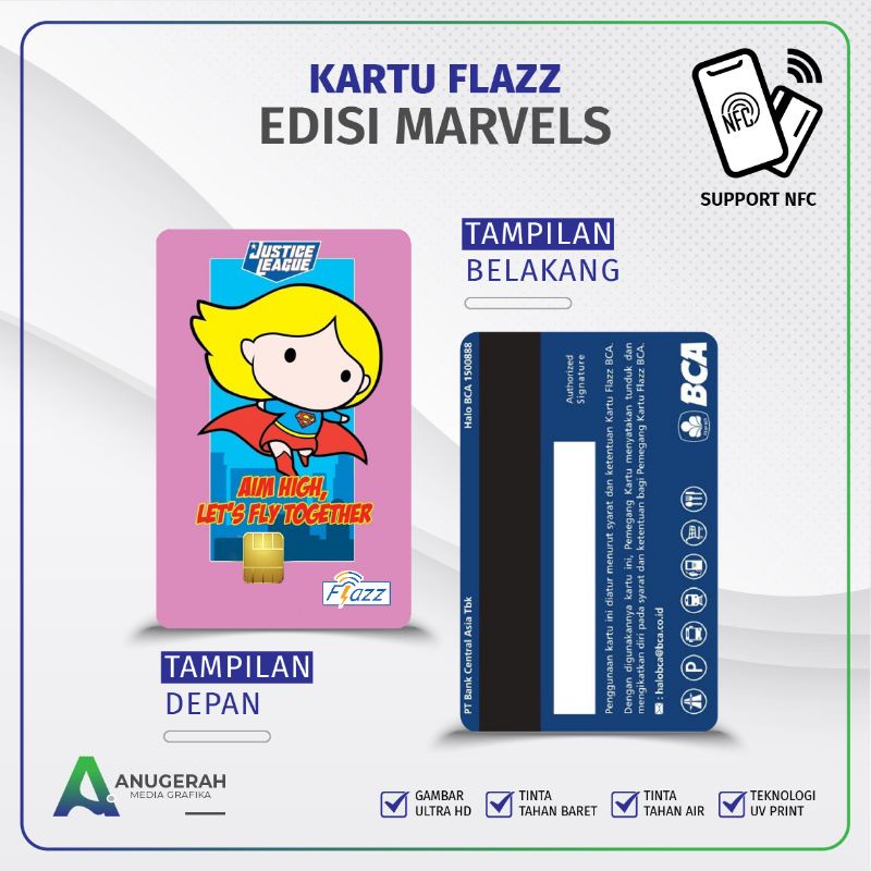 Kartu flazz BCA gen 2 Edisi Superheroes