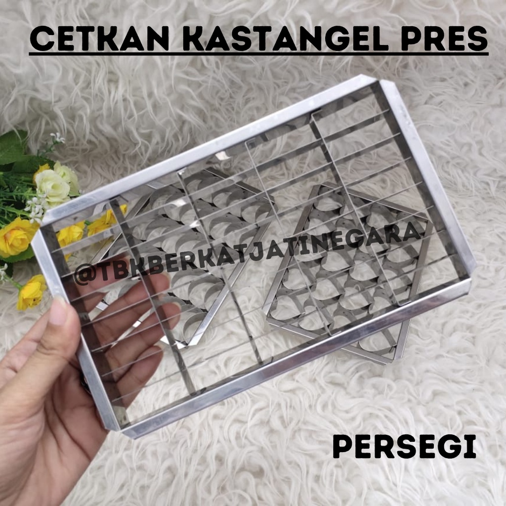 CETAKAN KASTANGEL STAINLESS PRES / CETAKAN COOKIES SET