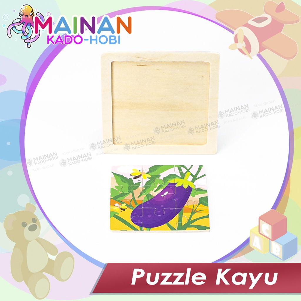 MAINAN MONTESSORI ANAK PUZZLE KAYU WOODEN BLOCK